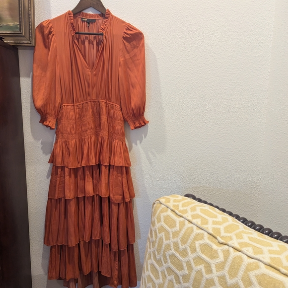 Maje Radjinette Elegant Tiered Dress - Picture 7 of 8